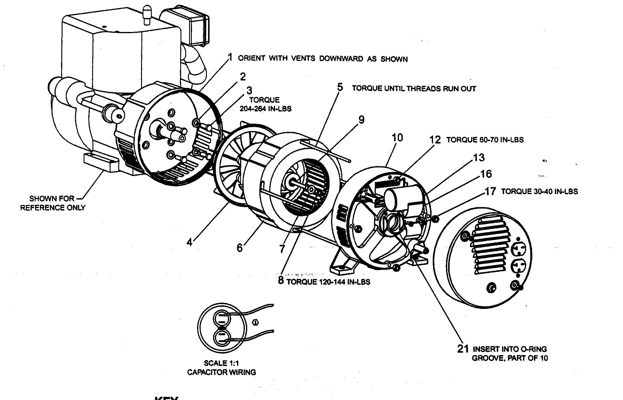 Elec motor assy