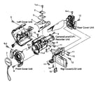 Canon ELURA65A casing assy diagram