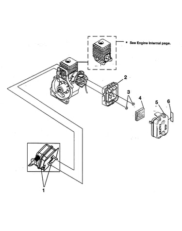 Muffler/air cleaner