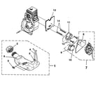 Homelite UT08929A carburetor/fuel tank diagram