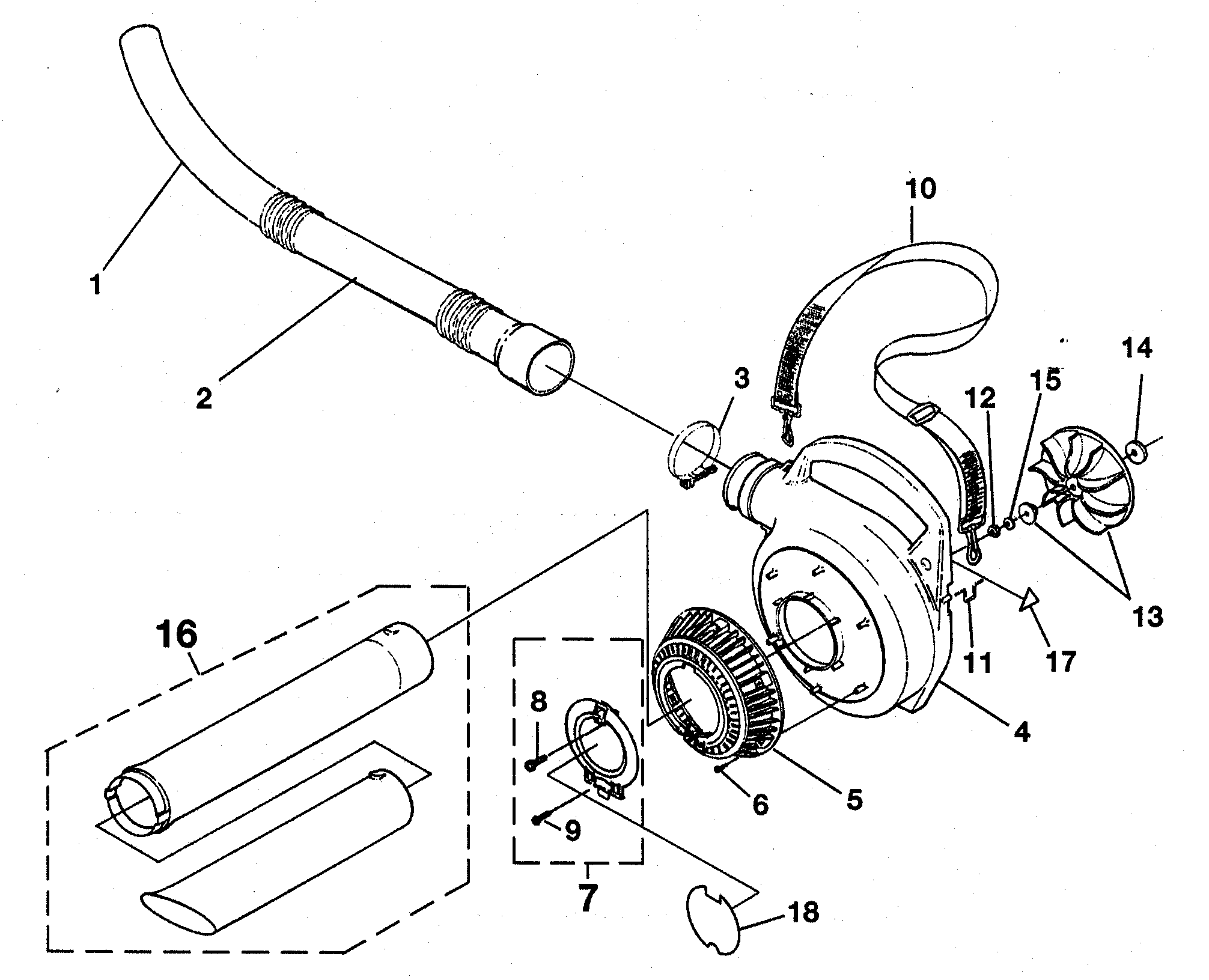 VOLUTE/FAN/TUBES