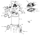 Campbell Hausfeld WL611105 compressor diagram