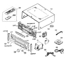 Yamaha RX-V1500 cabinet parts diagram