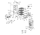 Haier HUM136EA freezer diagram