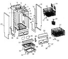 Haier ESD211 cabinet parts 1 diagram