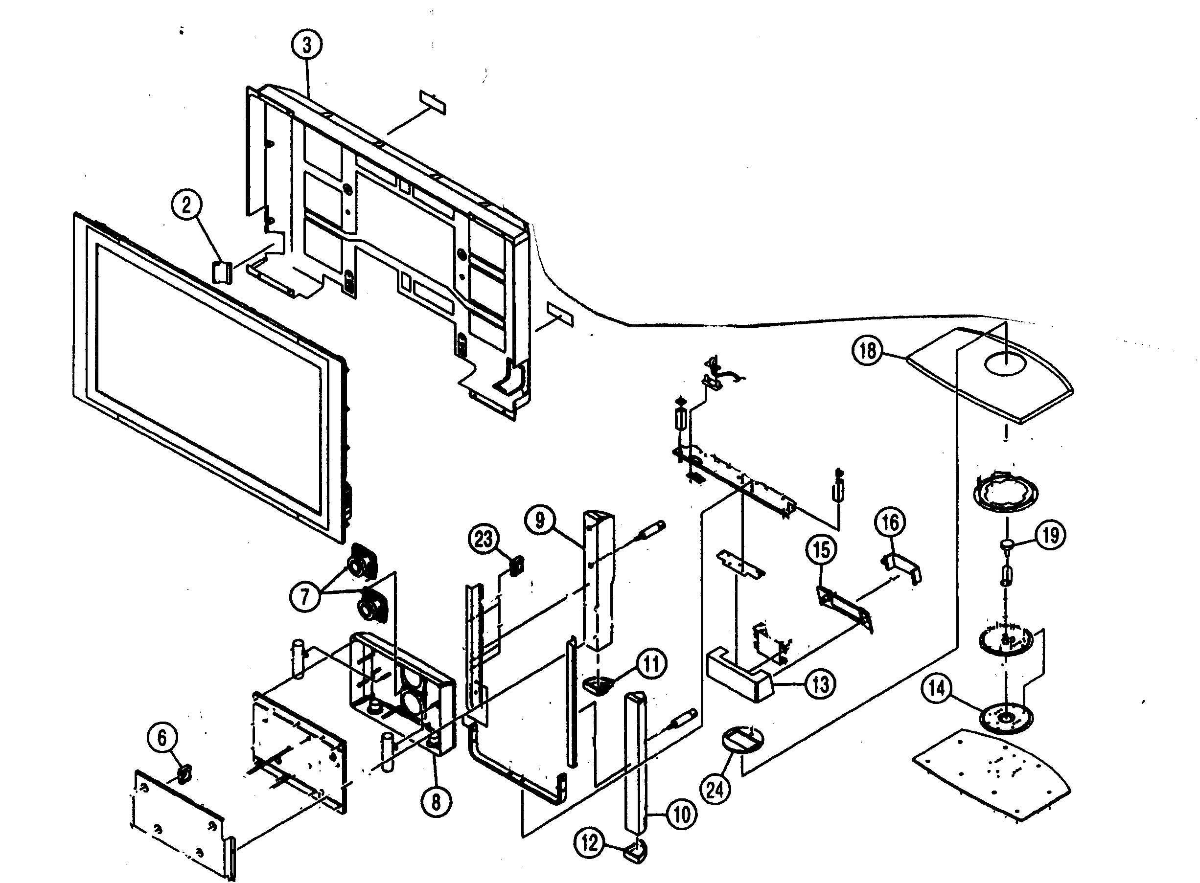 REAR COVER ASSY/STAND