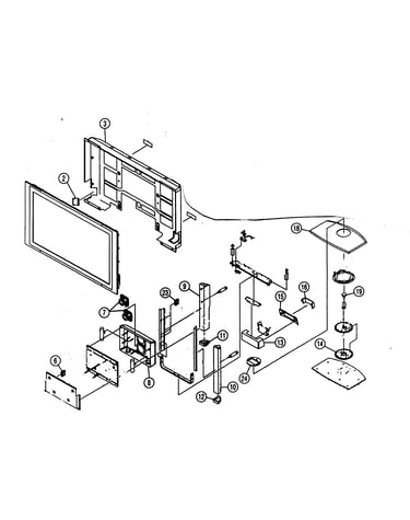 Rear cover assy/stand