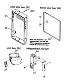 Outer door assy/vent assy