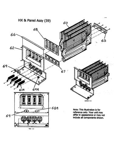 Hx/panel assy
