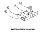 Carrier 58CLR10510112 electric fan timer/transformer diagram