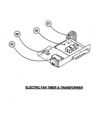 Electric fan timer/transformer