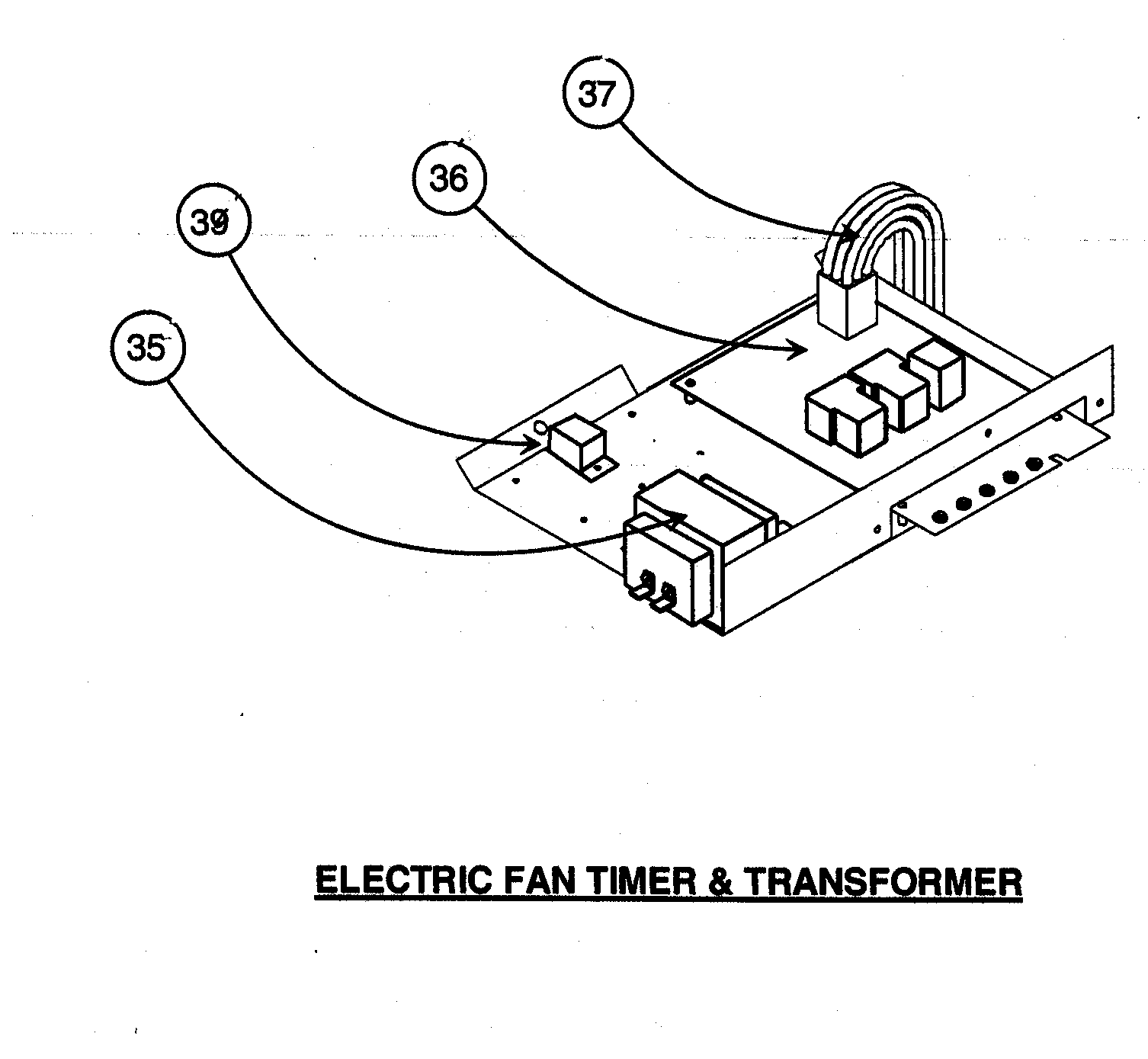 Electric fan timer/transformer