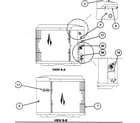 Carrier 38YXA024 SERIES300 inlet grille/service panel diagram