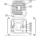 Carrier 38YXA048 SERIES300 outlet grille/top cover diagram
