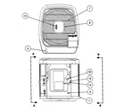 Carrier 38TRA030 SERIES300 outlet grille/top cover diagram