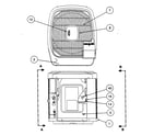Carrier 38TRA036 SERIES300 outlet grille/top cover diagram