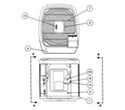 Carrier 38TRA048 SERIES300 outlet grille/top cover diagram