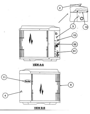 Inlet grille/service panel
