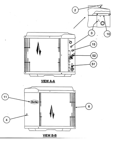 Inlet grille/service panel