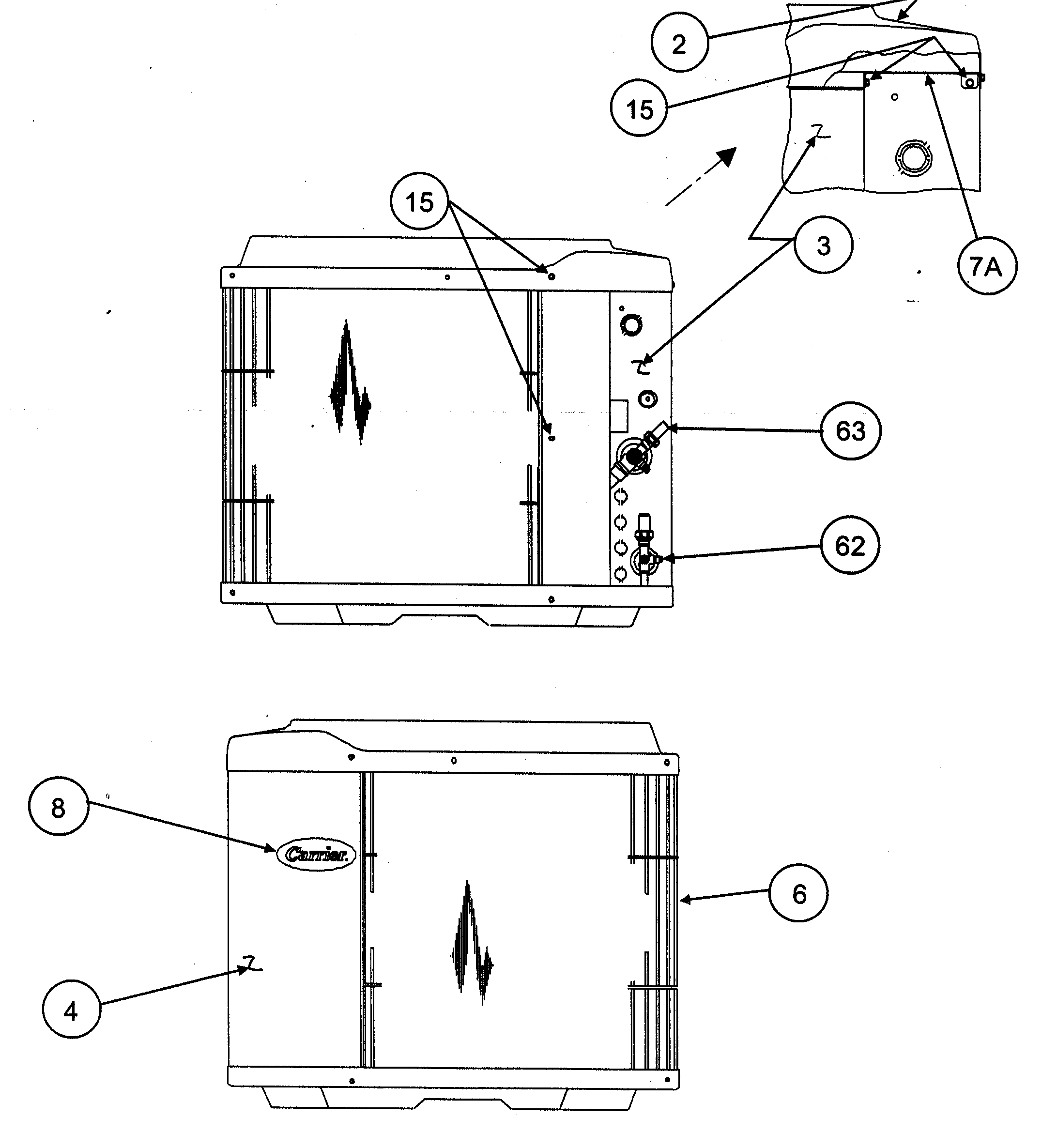 Grille/valve-svc post corner