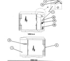 Carrier 38YRA024 SERIES300 inlet grille/service panel diagram