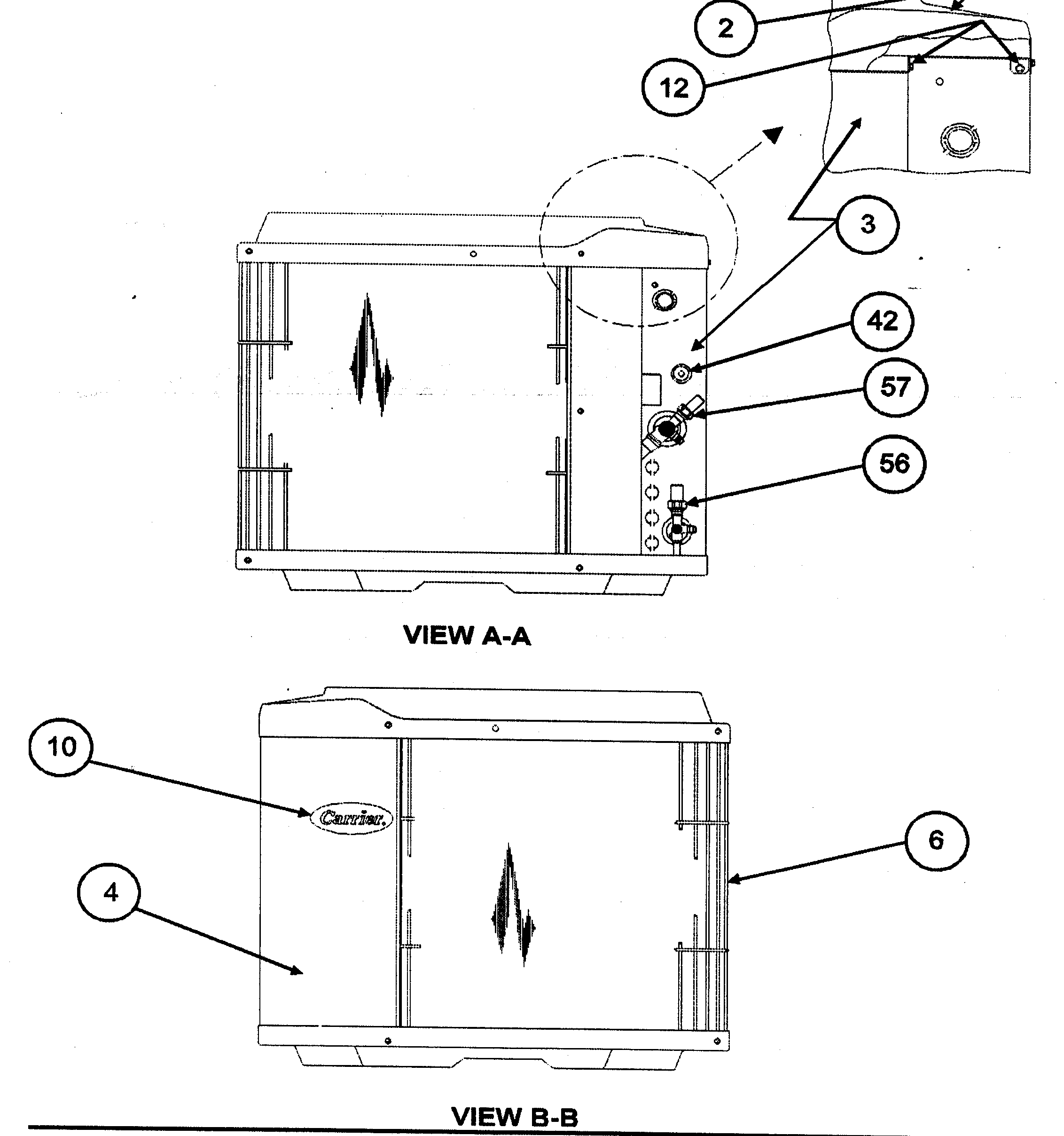 Inlet grille/service panel