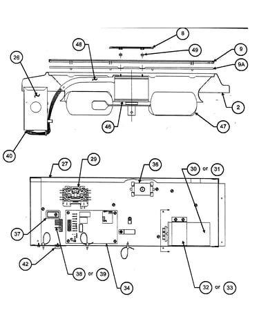 Control box/fan blade