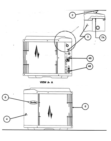 Inlet grille/service panel