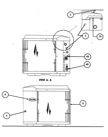 Inlet grille/service panel
