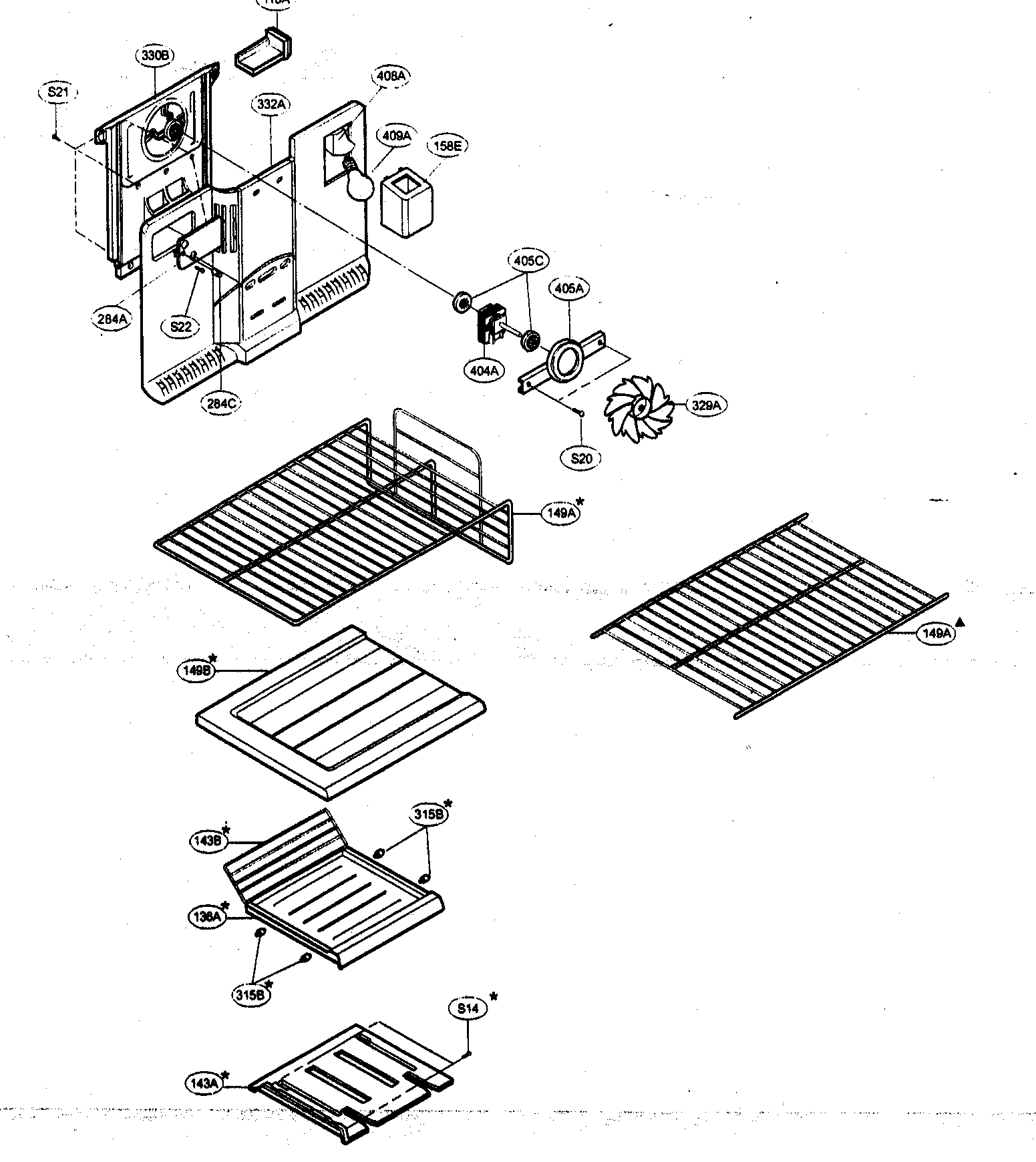 Freezer parts