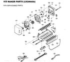 Kenmore 79575252401 ice maker parts 1 diagram