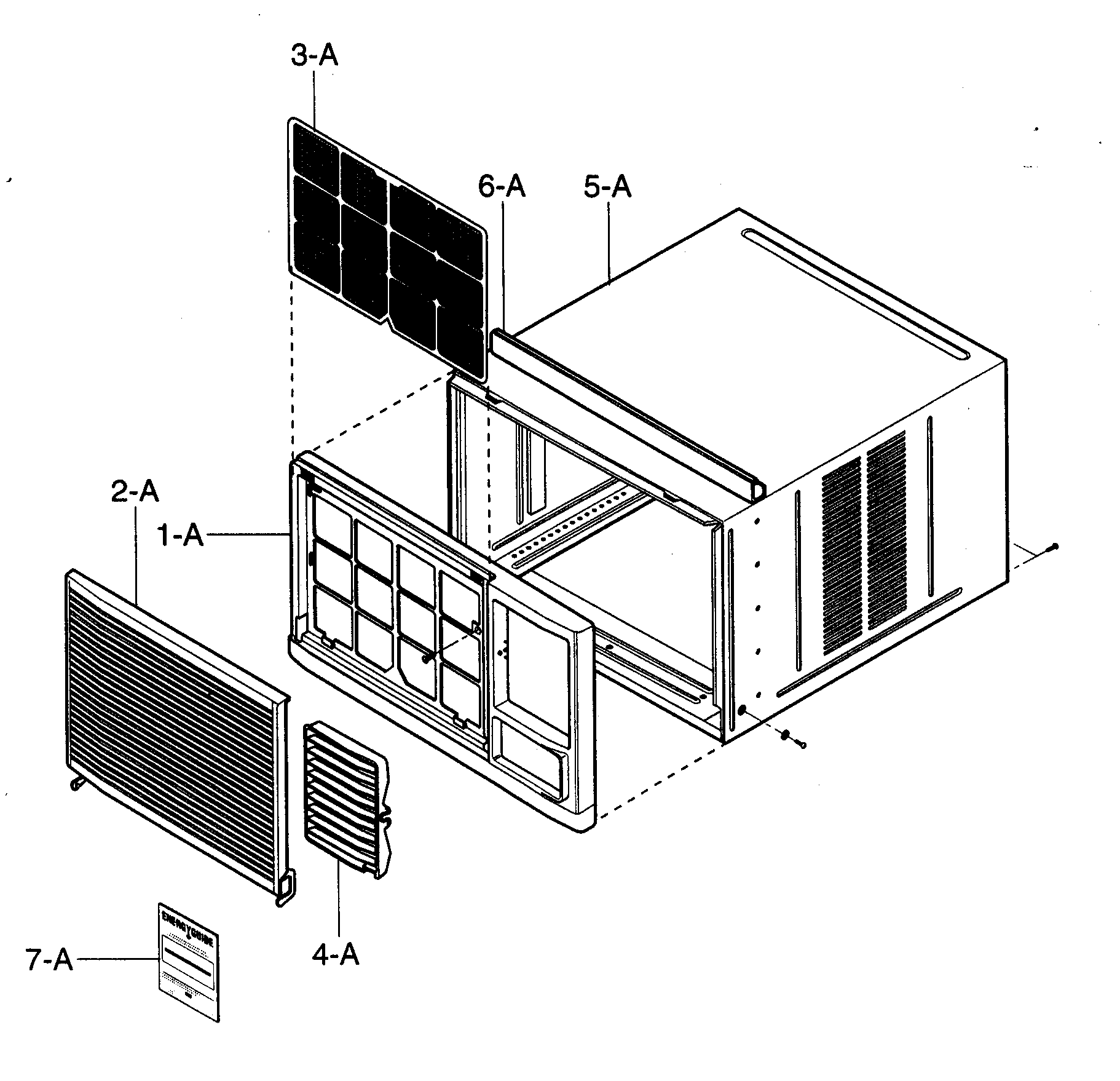 Cabinet/front grille assy