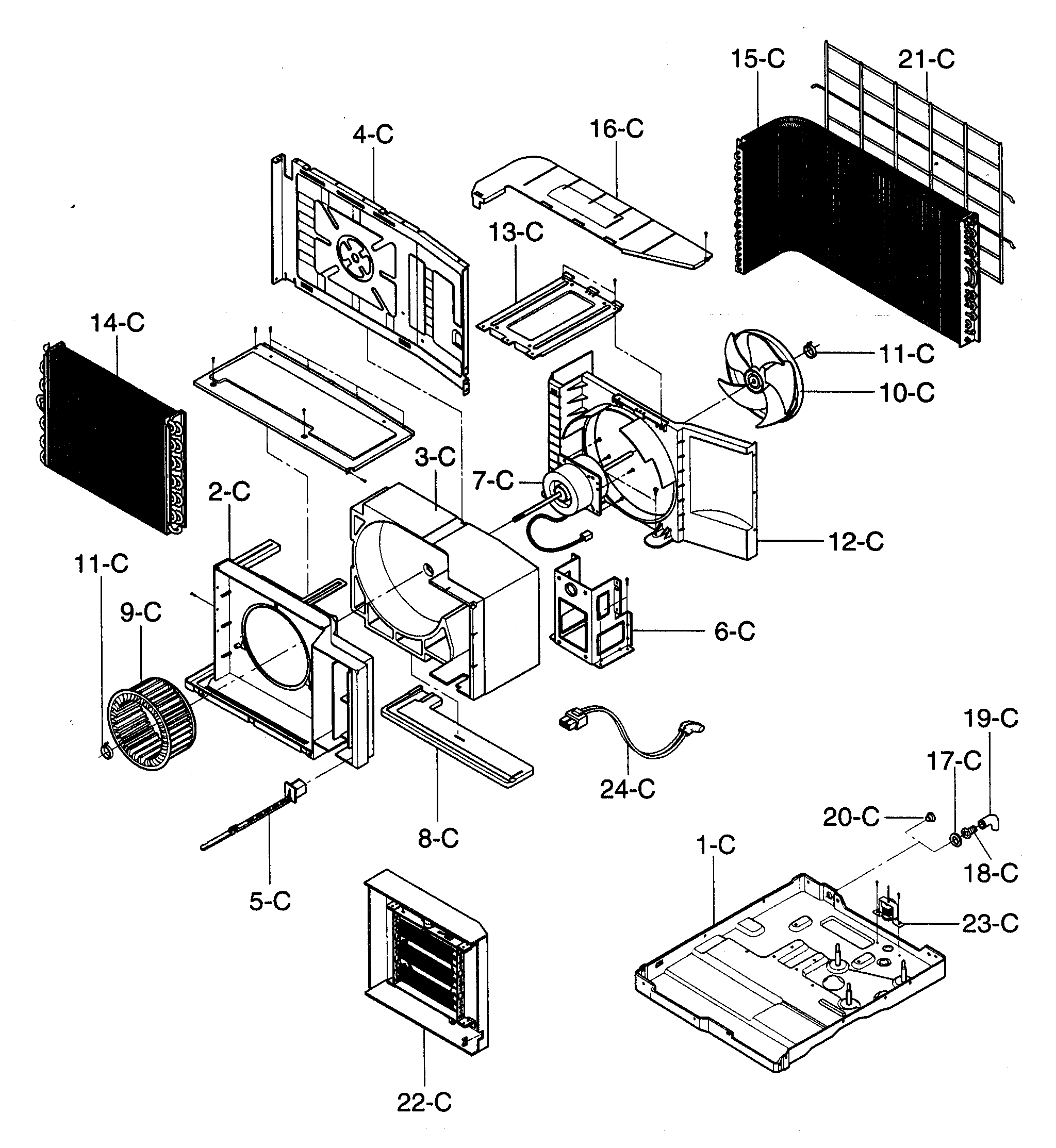 Air handling/cycle parts