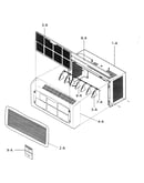 Cabinet/front grille assy