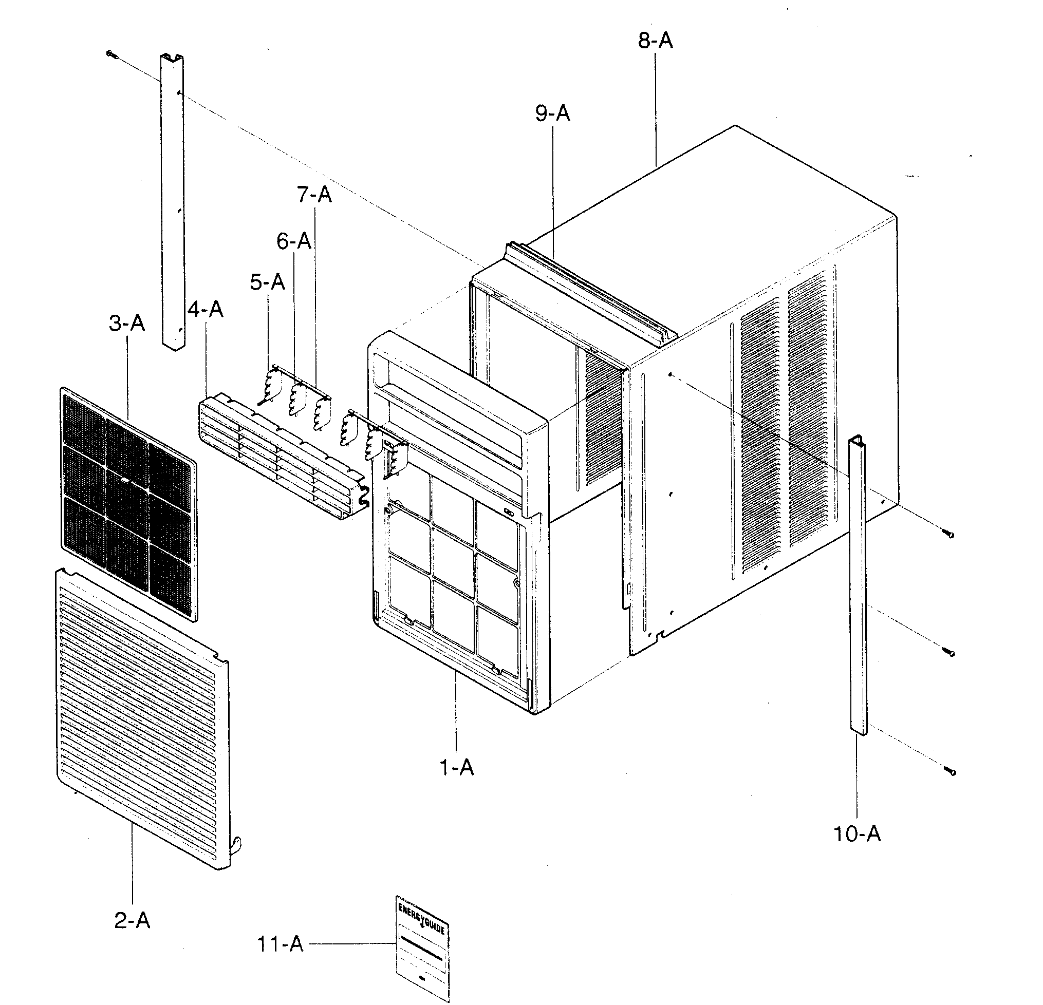 Cabinet/front grille assy