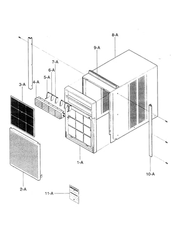 Cabinet/front grille assy