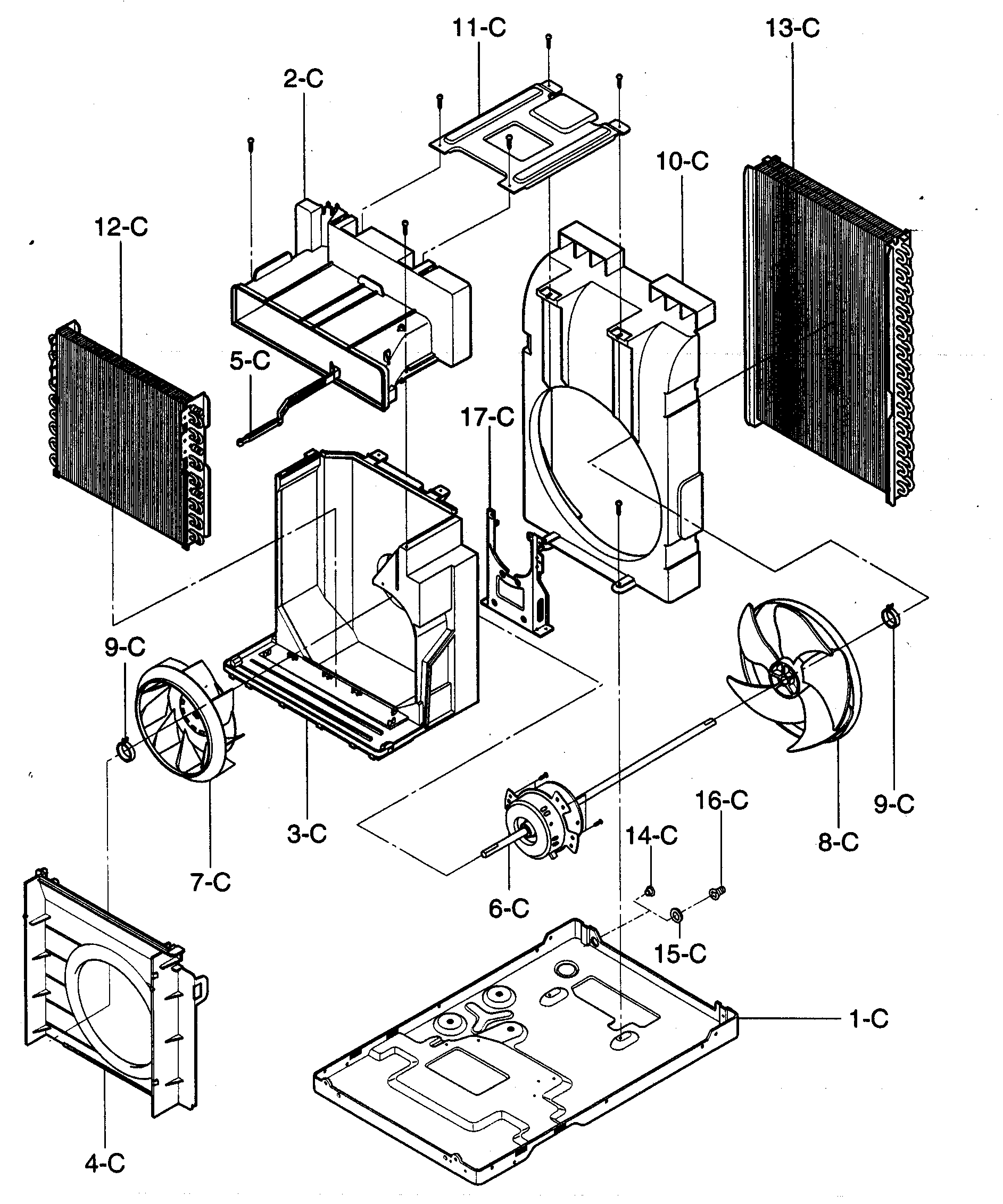 Air handling/cycle parts