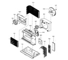 Kenmore 58075130500 air handling/cycle parts diagram