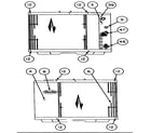 Carrier 38TKB024 SERIES300 inlet grille/service panel diagram