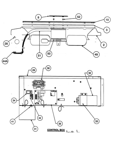 Control box/fan blade