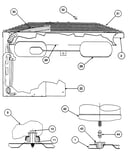 Control box cover/fan motor