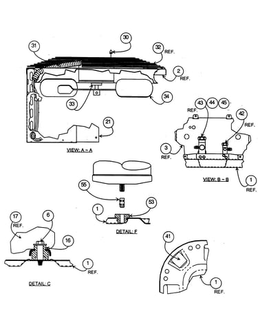 Control box cover/fan motor