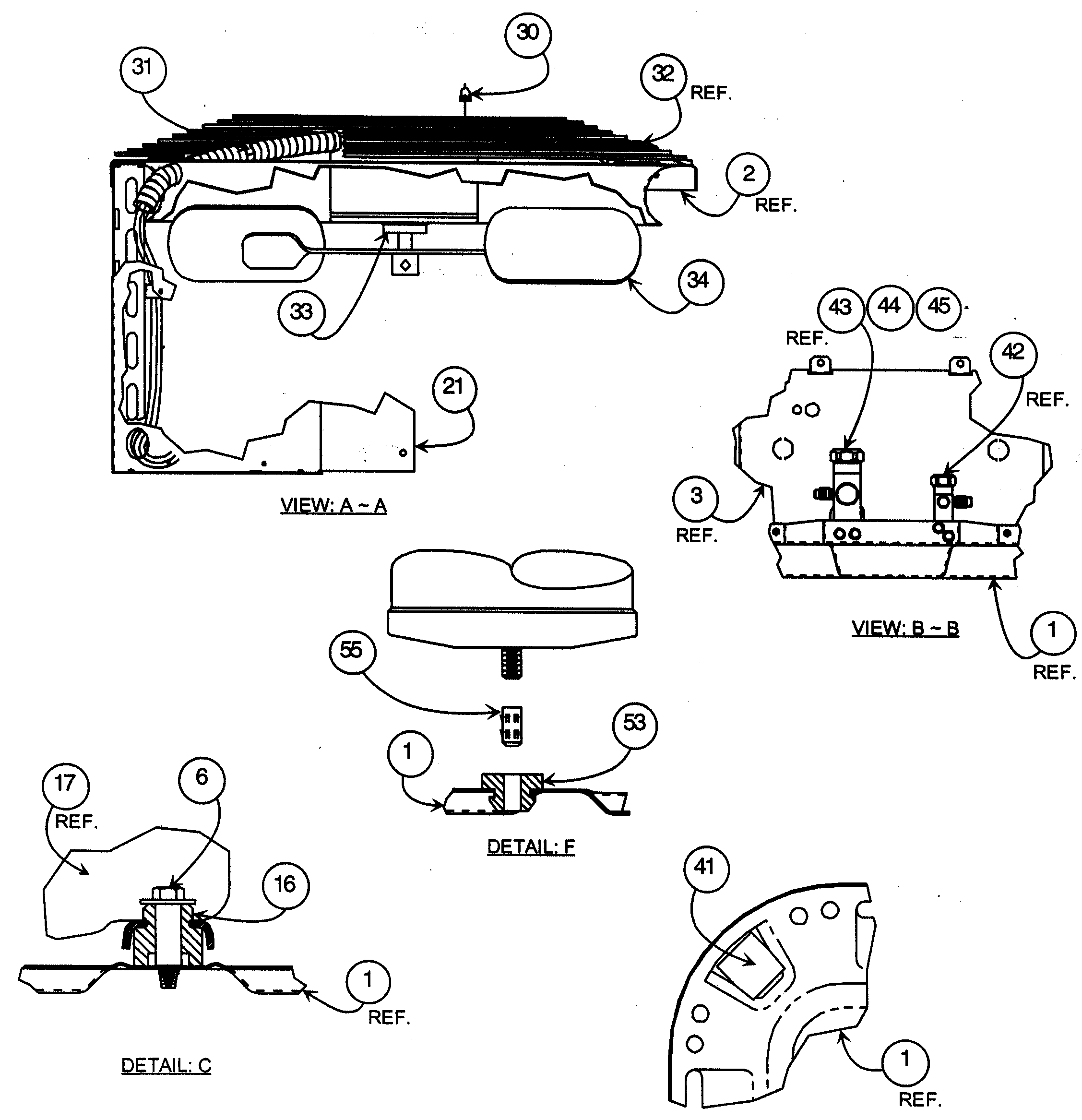 Control box cover/fan motor