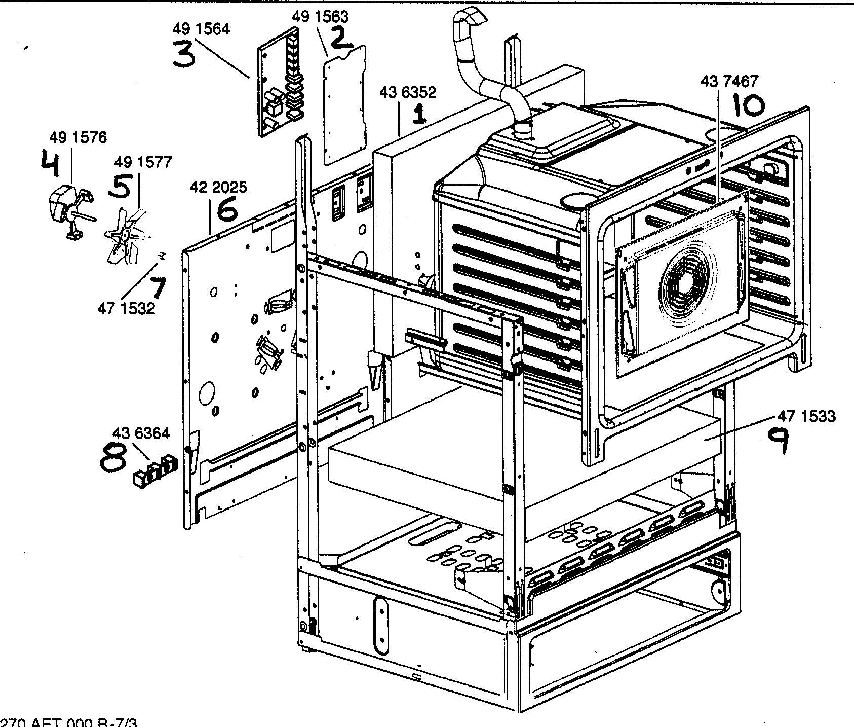 OVEN CAVITY FRAME