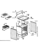 Range structure shelves