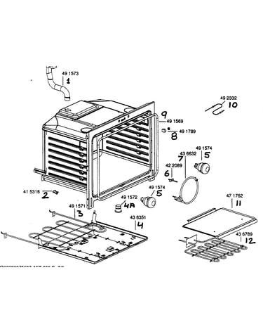 Oven cavity assy