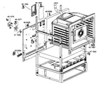 Bosch HES255U oven cavity frame diagram