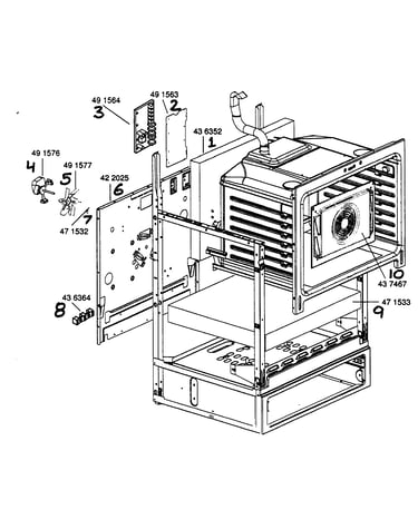 Oven cavity frame