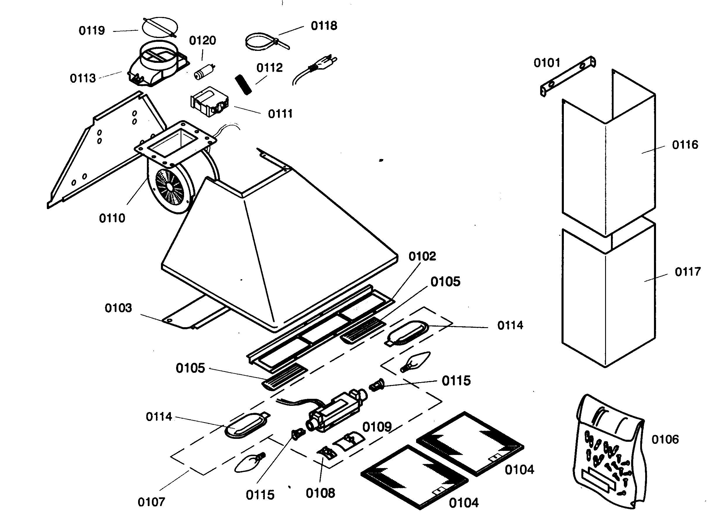 RANGE HOOD ASSY