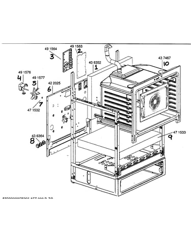 Oven cavity frame